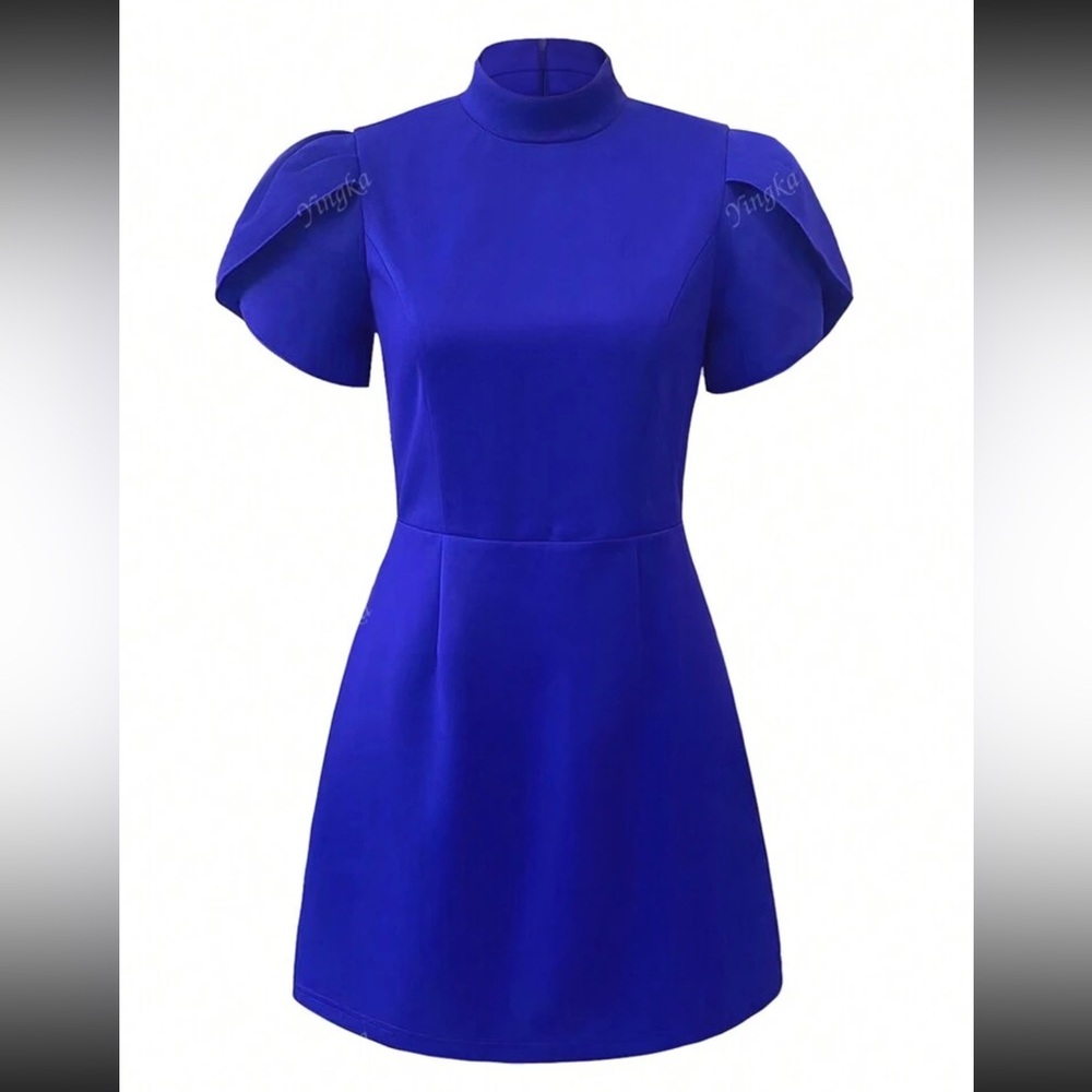 Elegant Blue Women's Dress